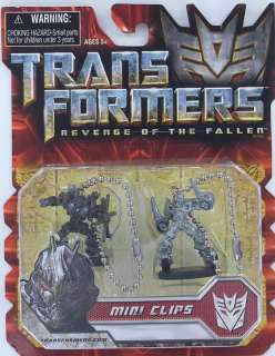 Transformers SIDESWIPE & GRINDOR SET Mini Clips Revenge  