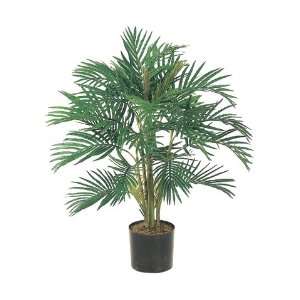  Pack of 2 Artificial Areca Mini Palm Trees with Pots 3 