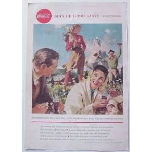  1958 Coke Coca Cola Switzerland Print Ad