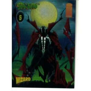   1995 Wizard Promo Trading Card #5  Spawn (Image Comics) Toys & Games