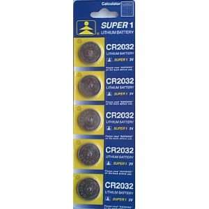  5pcs CR2032 3V Super Lithium Calculator Batteries 