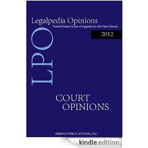   of Appeals for the First Circuit Kindle Store Simple Publications