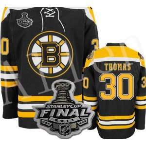  Boston Bruins Staney CUP Final Jersey #30 Thomas Black 