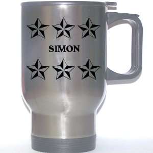  Personal Name Gift   SIMON Stainless Steel Mug (black 