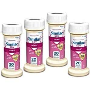 Similac Isomil Soy (Pack of 4) for Fussiness and Gas Formula 2 Fl Oz 