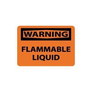  OSHA WARNING Flammable Liquid Safety Sign