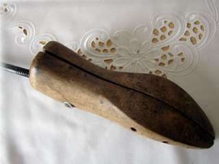 Antique Cobbler Wood Shoe Stretcher Mold Form  