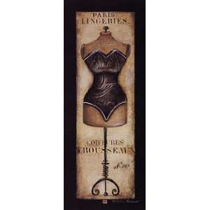 Paris Lingeries No 287   Poster by Kimberly Poloson (8x20)  