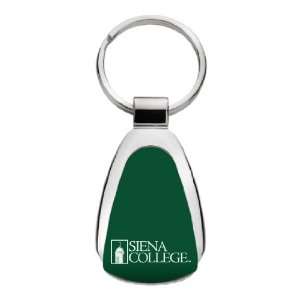  Siena College   Teardrop Keychain   Green Sports 