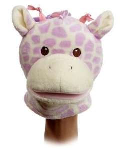Aurora Baby Plush Giraffe Puppet Stuffed Animal NEW  