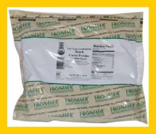 Frontier Cocoa Powder Dutch Process Organic 16 oz Bag  