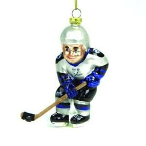  NHL Glass Hockey Player Ornament   Tampa Bay Lightning 