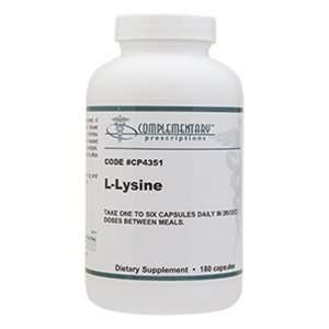  Complementary Prescriptions L Lysine 500 mg 180 vcaps 