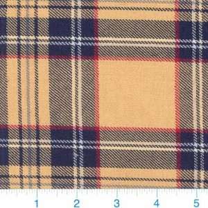   Wool Plaid Gold/Red/Black Fabric By The Yard Arts, Crafts & Sewing
