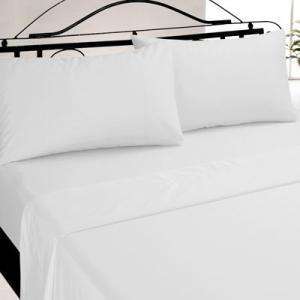LOT of 60 NEW TWIN SIZE WHITE HOTEL FLAT SHEETS T 180  