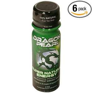 Dragon Pearl Green Tea Energy Shot, 2 Ounce (Pack of 6)