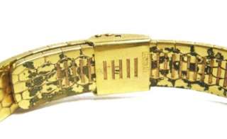 VINTAGE 10K GOLD FLEX BAND WOMENS WATCH SGND LUCCARD BY LUCIEN 