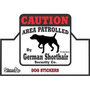  German Shorthair Caution Sticker Automotive