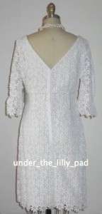 NWT Lilly Pulitzer SHAYNA White Lace DRESS 10 12 Shift Vintage Floral 