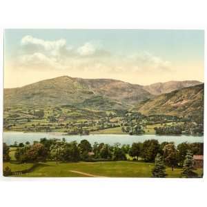  1890s photo Coniston, Lake District, England. Photochrom 
