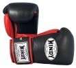 WINDY Black Red Muay Thai Boxing Gloves 10oz Clima Cool Sparring gear