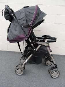 Combi Twin Savvy LX   Side by Side Double Stroller * Silver/Plum 