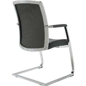  Highway Sled Base Guest Chair with Front Upholstered Back 