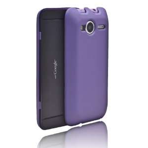 ECGADGETS Dark Purple Rubberized Hard Case Cover For HTC EVO Shif 4G