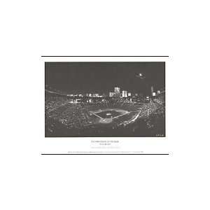  Fans Shed Light (Wrigley Field) by Scott Mutter   18 x 24 
