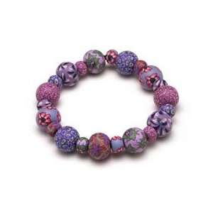  Violetta Retired Large Bead Bracelet All Clay Everything 
