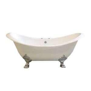 Sign of the Crab P0767C Crescent 6 Cast Iron Double Ended Slipper Tub 