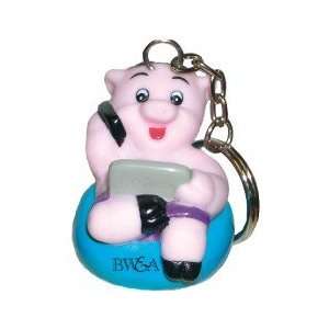  Keychains    Work & Fun Pig Keychain