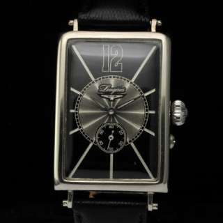 Mens HANDSOME ART DeCo 1914 L0NGINES Vintage Watch RECTANGULAR TONNEAU 