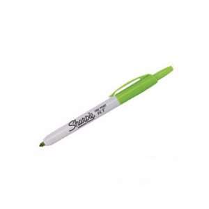  Sharpie RT Retractable Permanent Markers, Lime Green, Fine 