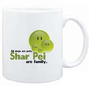  Mug White FAMILY DOG Shar Pei Dogs