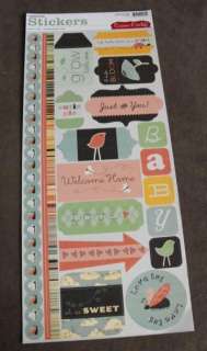 Cosmo Cricket Earth Love Cardstock Stickers, Love Bug, Just for You 