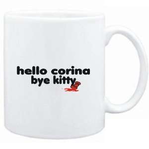  Mug White  Hello Corina bye kitty  Female Names Sports 