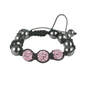   Ball & Hematite Shamballa Style Bracelet Stackable Bracelets Jewelry