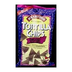 Little Bear Salted Blue Corn Tortilla Chips;Organic 16 oz. (Pack of 12 
