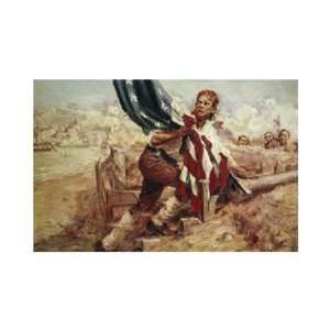  Sgt. William Jasper Replacing The Flag by Frederick coffay 
