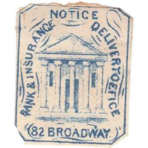 1854 local stamp from Husseys Post of New York Scott Catalog # L170 