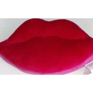  Hot Lips Throw Pillow Kissng Red Accent Cushion
