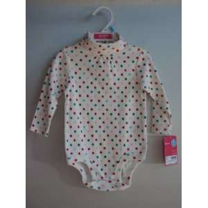   Long sleeve Cotton Knit Turtleneck Bodysuit Polka Dot 18 Months Baby
