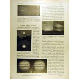  1930 Jupiter Solar System Moon Astrology French Print 