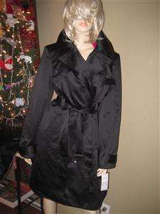 NWT LONG WARM COZY ELEGANT BEAUTIFUL TRENCH COAT IN BLACK OR BROWN ALL 