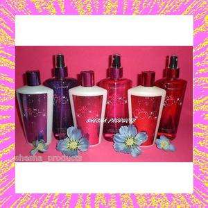 VICTORIA SECRET FANTASIES HOLIDAY KISS WISH GIVE ME LOVE BODY LOTION 