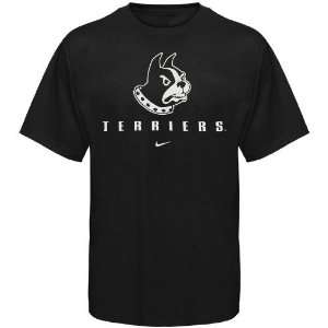  Nike Wofford Terriers Black Basic Logo T shirt Sports 
