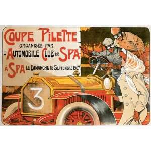   SPA SPECIAL LARGE VINTAGE POSTER REPRO ON CANVAS 