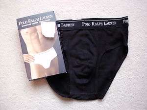 Polo Ralph Lauren Mens Underwear Pouch Brief Black Cotton NWT 