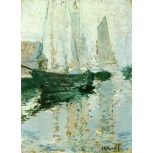   John Henry Twachtman   24 x 34 inches   Gloucester Boats Home